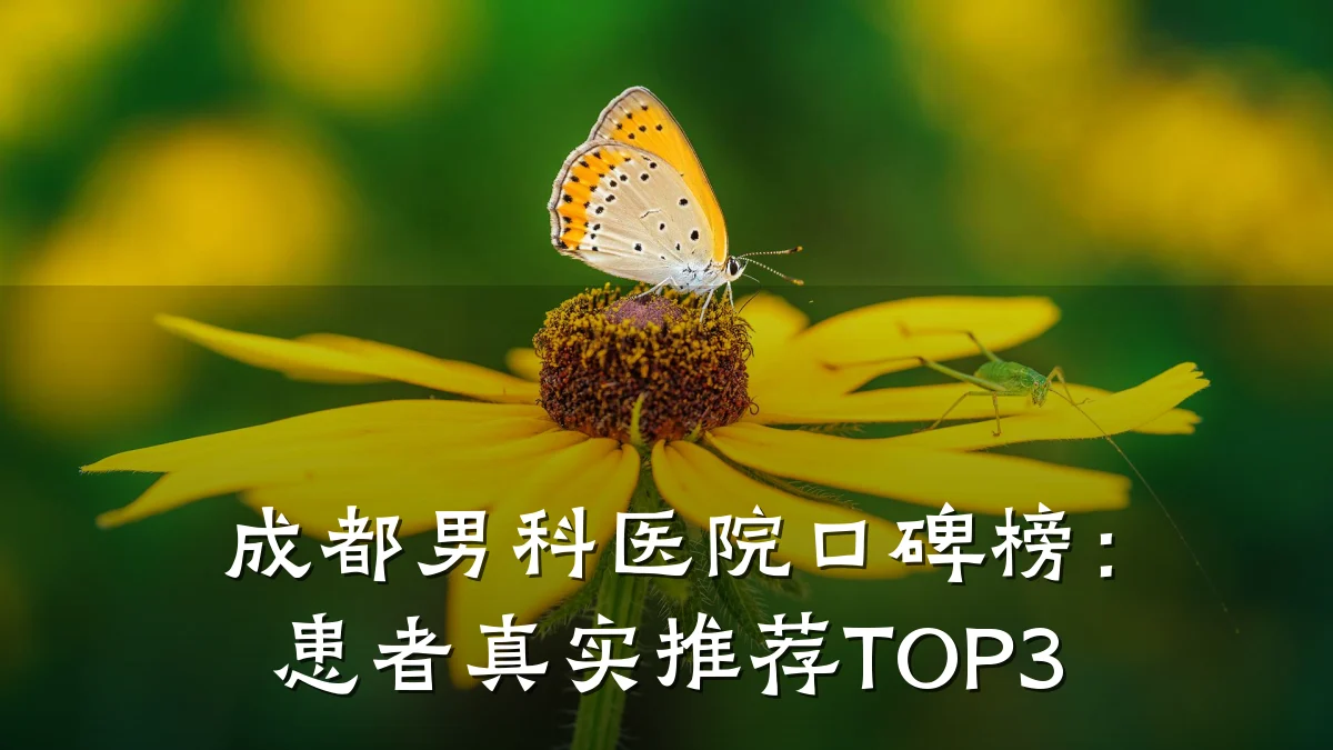 成都男科医院口碑榜:患者真实推荐TOP3