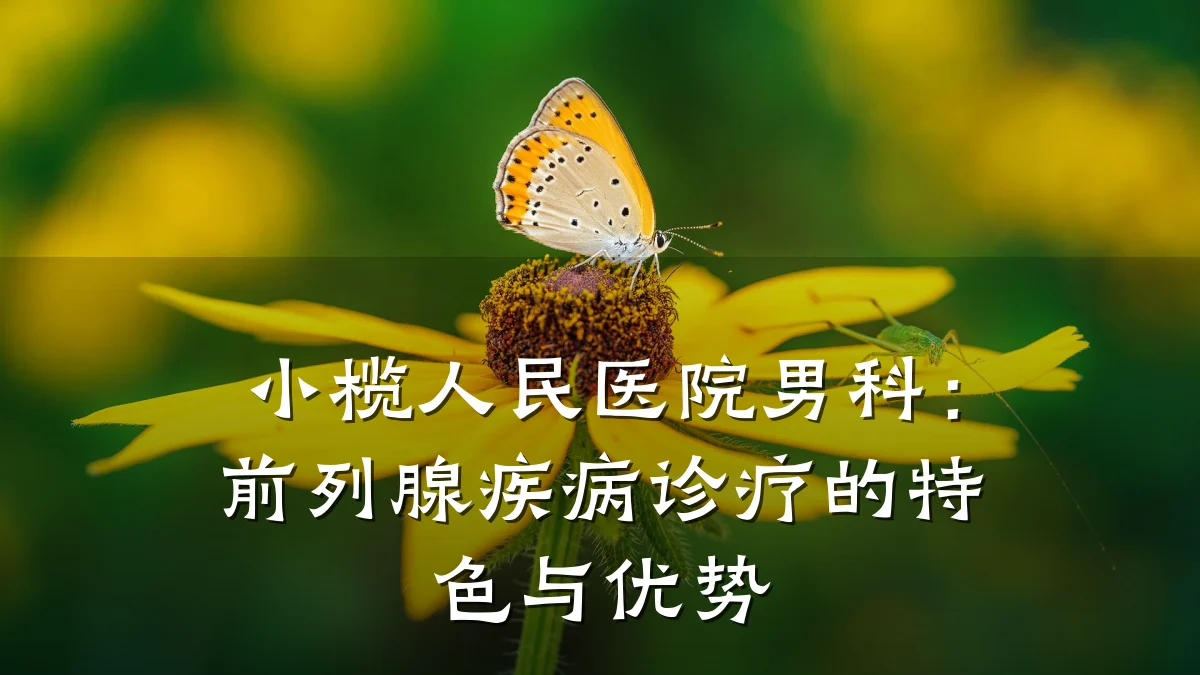 小榄人民医院男科:前列腺疾病诊疗的特色与优势